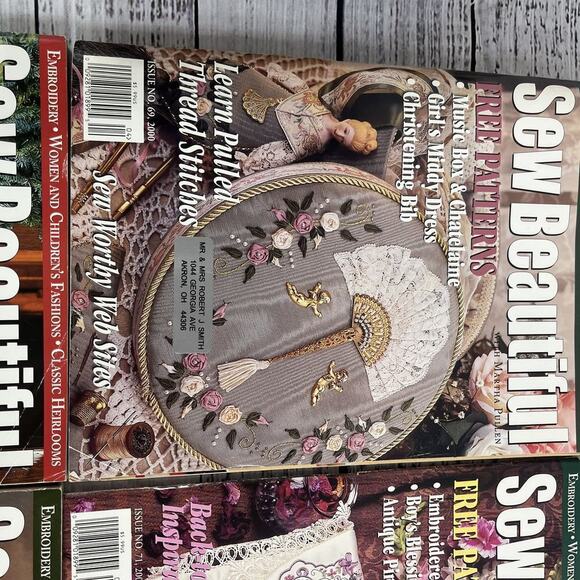 Vintage Sew Beautiful Martha Pullen 4 pc Magazine Bundle Heirloom Sewing 2000 - Picture 4 of 8